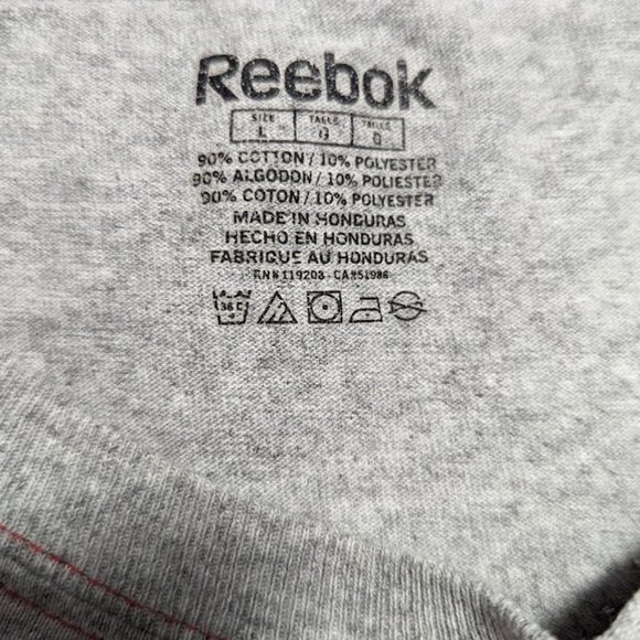 Washington Capitals Shirt Mens Large Reebok Red short Sleeve Hockey NHL - Picture 3 of 3